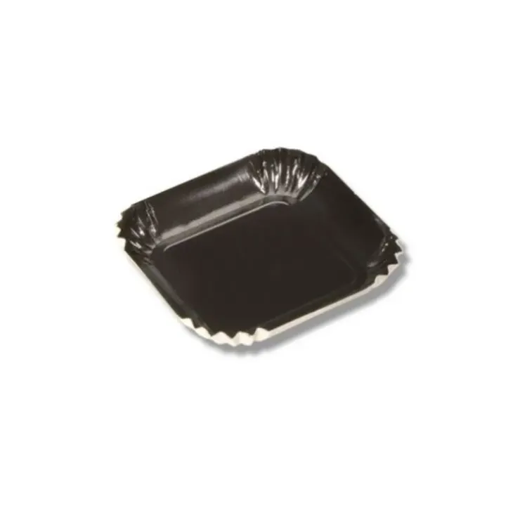 Cerf Dellier Mini assiette carton carrée noire 65 mm (x100) Online