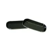 Cerf Dellier Mini assiette carton rectangle noire 4 x 8 cm (x100) Clearance