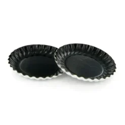 Cerf Dellier Mini assiette carton ronde noire 97mm (x50) Sale