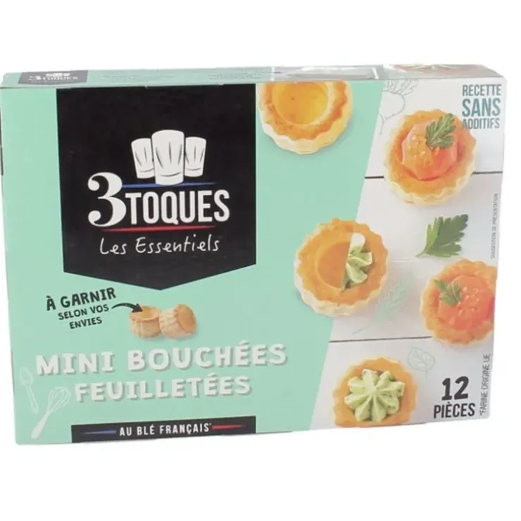 Cerf Dellier Mini bouchées feuilletées à garnir (x12)