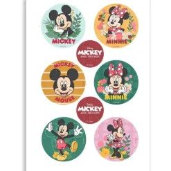 Cerf Dellier Mini disques azyme Mickey Minnie (x6) New