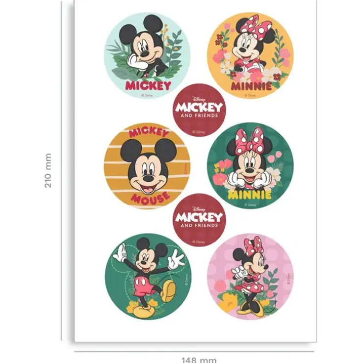 Cerf Dellier Mini disques azyme Mickey Minnie (x6) New