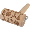 Cerf Dellier Mini rouleau empreintes en bois thème Noël Discount