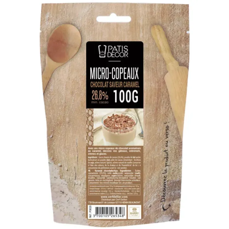 Cerf Dellier Mini-copeaux de chocolat caramel 100 g Online