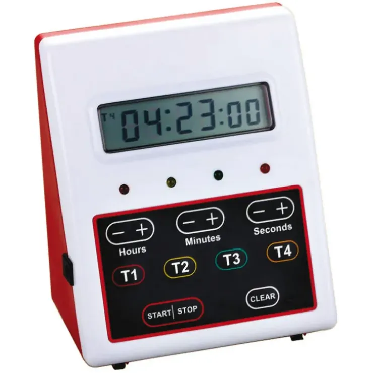 Cerf Dellier Minuteur digital 4 x 99 heures, affiche heures, minutes et secondes Hot