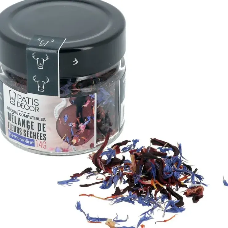 Cerf Dellier Mélange de fleurs séchées violines 14 g Sale