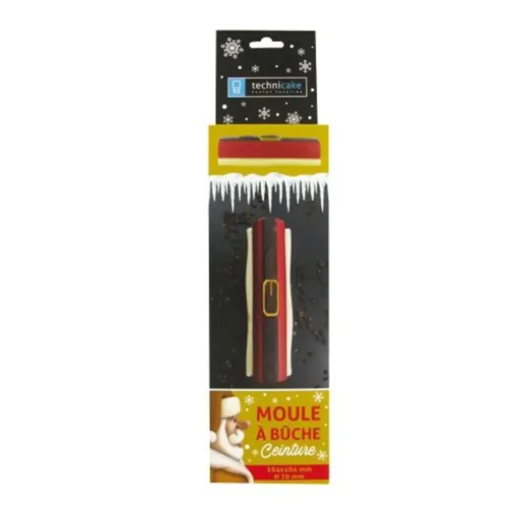 Cerf Dellier Moule à bûche PVC "Ceinture du Père Noël" Hot