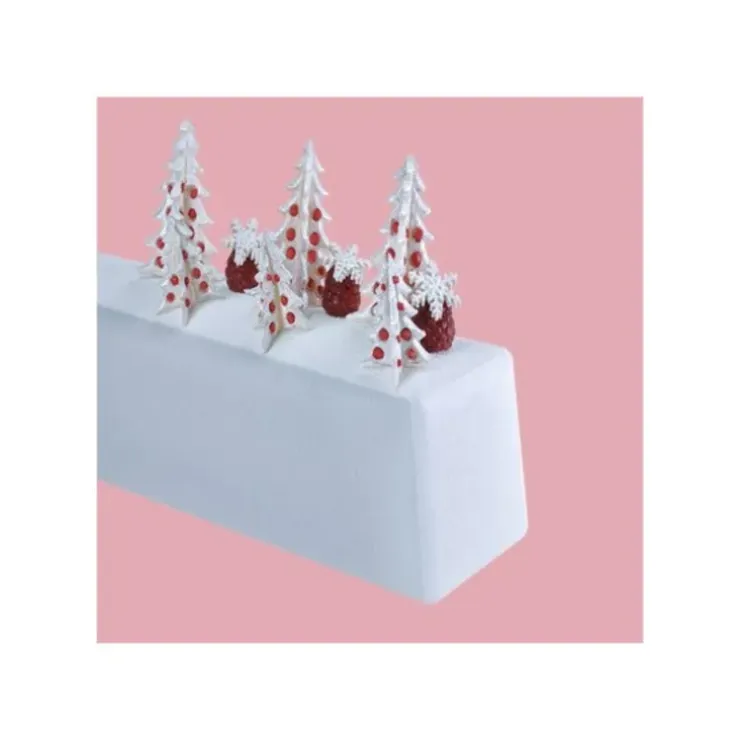 Cerf Dellier Moule à bûche rectangle lisse en PVC (x 12) Discount