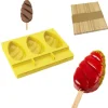 Cerf Dellier Moule à esquimaux silicone Malibu + 50 bâtons