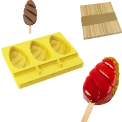 Cerf Dellier Moule à esquimaux silicone Malibu + 50 bâtons