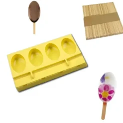 Cerf Dellier Moule à esquimaux silicone Waikiki + 50 bâtons Sale