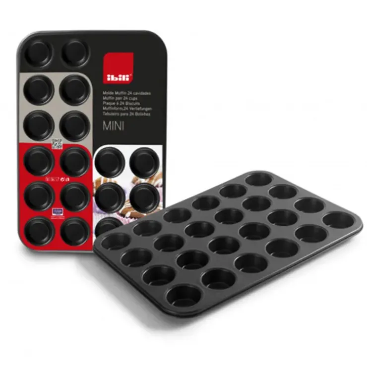 Cerf Dellier Moule 24 mini muffins anti-adhérent Online