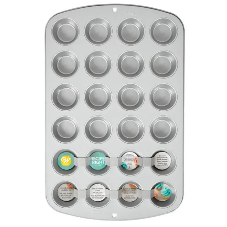 Cerf Dellier Moule 24 mini muffins Wilton Discount
