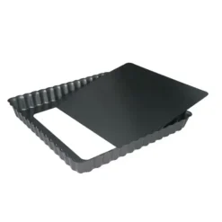 Cerf Dellier Moule à tarte carré cannelé fond amovible Hot
