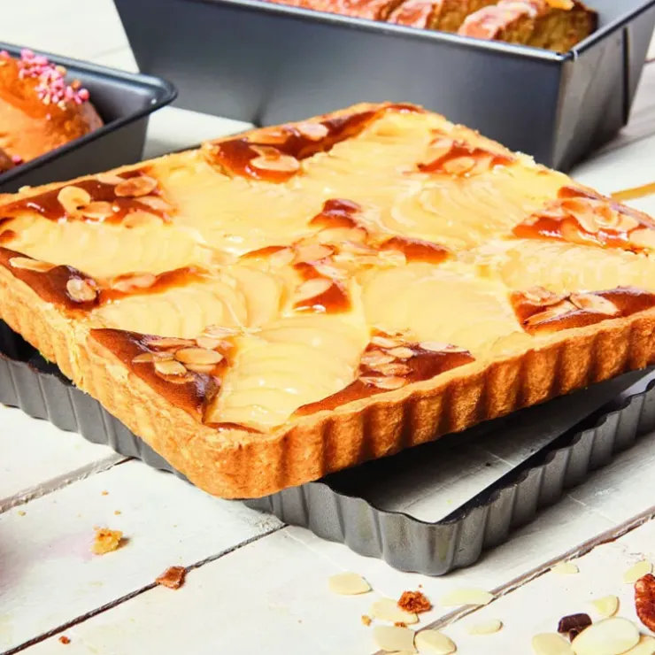 Cerf Dellier Moule à tarte carrée 23 cm à fond amovible Clearance