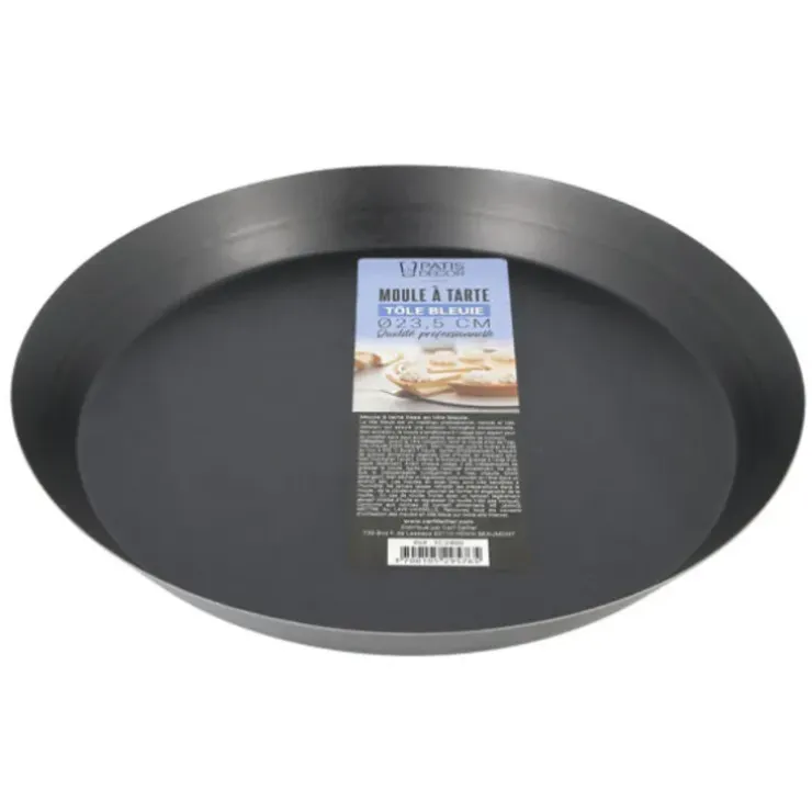 Cerf Dellier Moule à tarte tôle bleuie - Ø 23,5 cm Clearance