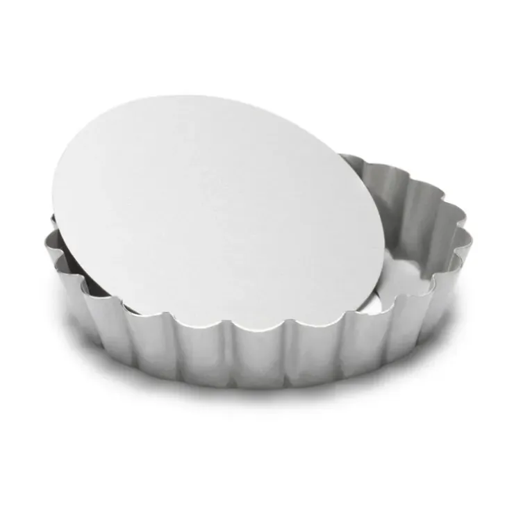 Cerf Dellier Moule à tartelette rond antiadhésif avec fond amovible New