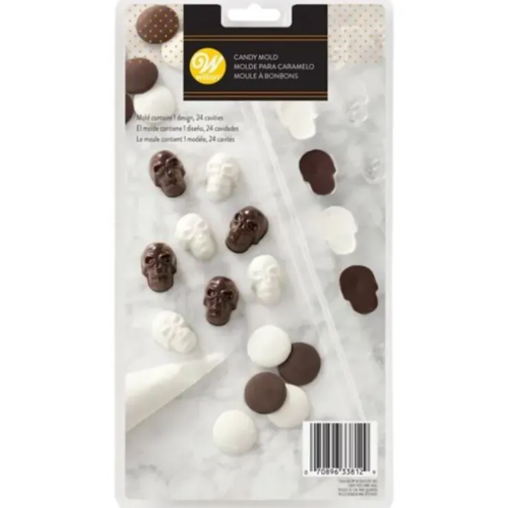 Cerf Dellier Moule bonbon Crânes Wilton Discount