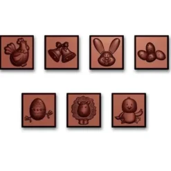 Cerf Dellier Moule carrés chocolat napolitains Pâques Discount