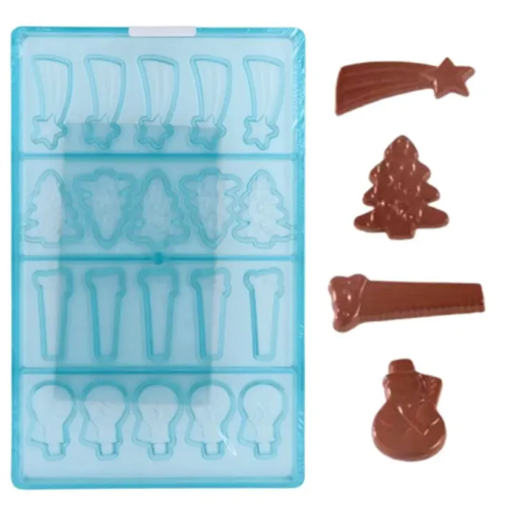 Cerf Dellier Moule chocolat 20 décors de Noël Sale