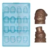 Cerf Dellier Moule chocolat bonhomme de neige et père Noël Clearance