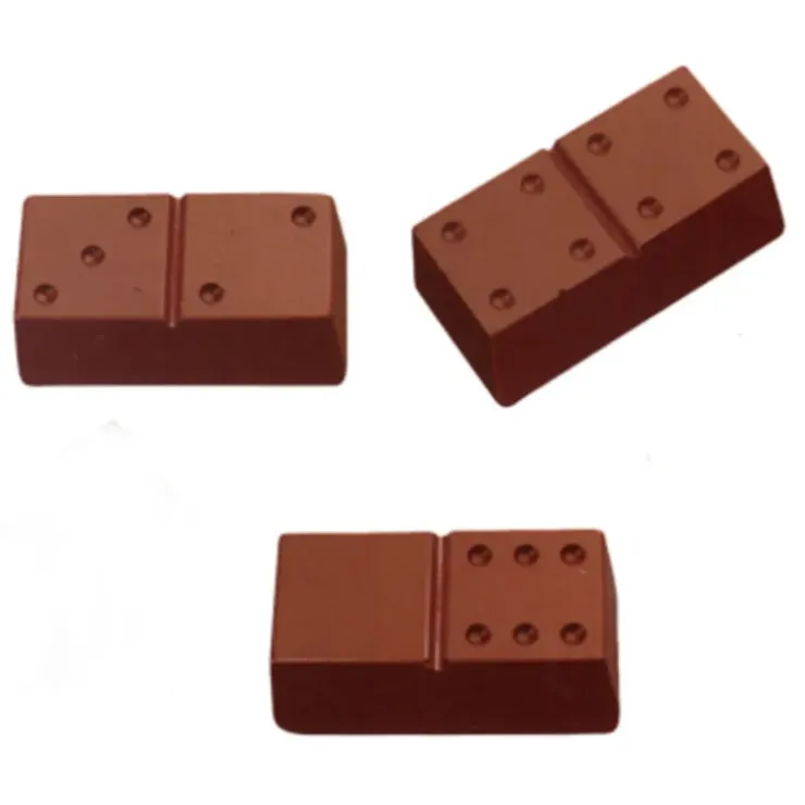Cerf Dellier Moule chocolat dominos