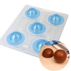 Cerf Dellier Moule chocolat en 3 parties 5 demi sphères Outlet