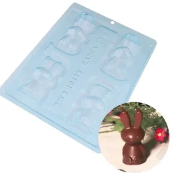 Cerf Dellier Moule chocolat en 3 parties Petits lapins