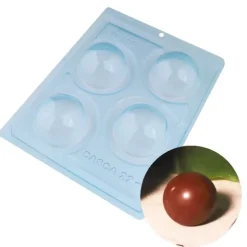 Cerf Dellier Moule chocolat en 3 parties demi-sphères 6 cm Hot