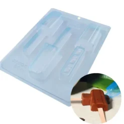 Cerf Dellier Moule chocolat en 3 parties glaces esquimaux
