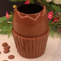 Cerf Dellier Moule chocolat en 3 parties demi œuf cupcake 3D Discount
