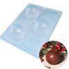 Cerf Dellier Moule chocolat en 3 parties Boules de Noël lisses Patisdécor Online