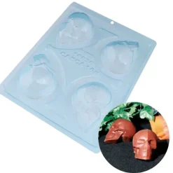 Cerf Dellier Moule chocolat en 3 parties petits crânes Online