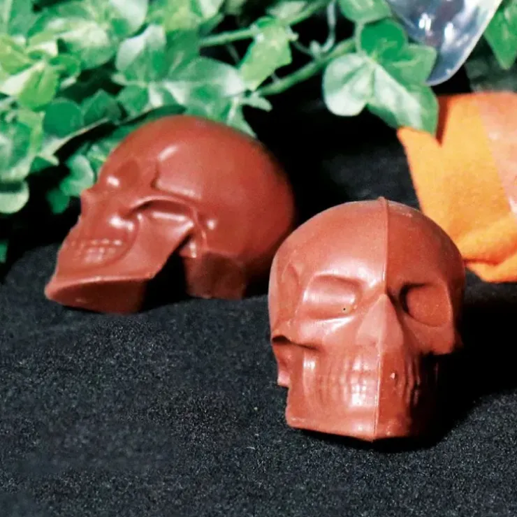 Cerf Dellier Moule chocolat en 3 parties petits crânes Online