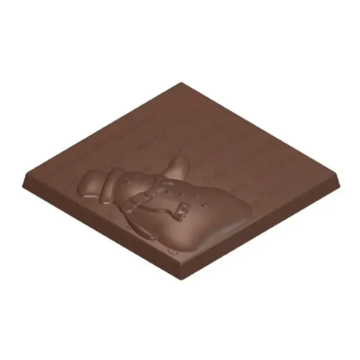 Cerf Dellier Moule chocolat tablettes bonhomme de neige Best