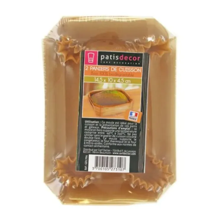 Cerf Dellier Moule de cuisson bois 14,5 cm (x2) Online
