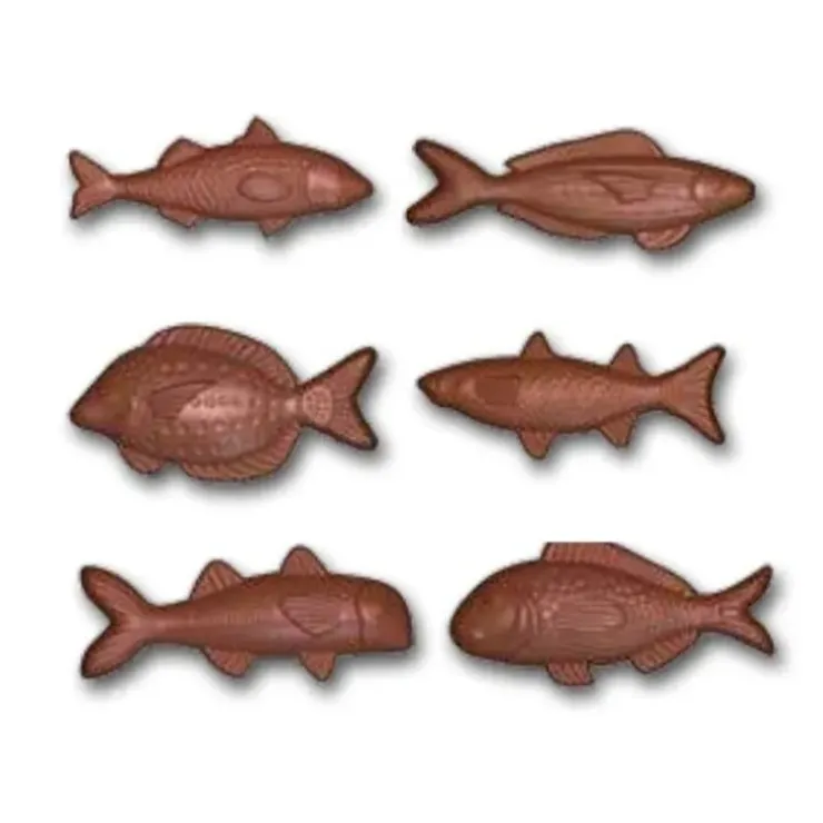 Cerf Dellier Moule friture en chocolat poissons assortis Clearance