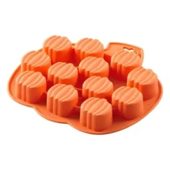 Cerf Dellier Moule silicone 12 citrouilles Halloween Wilton Hot