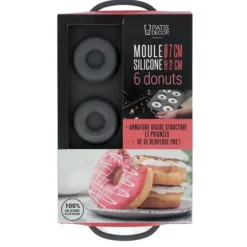 Cerf Dellier Moule silicone 6 donuts Ø 7 cm Best