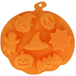 Cerf Dellier Moule Silicone 7 Empreintes Sujets d'Halloween - Ø 25,5 cm Discount