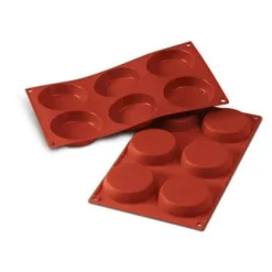 Cerf Dellier Moule silicone 6 flans 8 cm Online