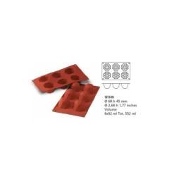 Cerf Dellier Moule silicone 6 grands diamants Hot