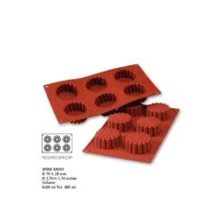 Cerf Dellier Moule silicone 6 marguerites New