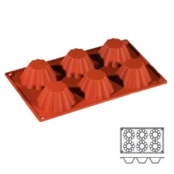 Cerf Dellier Moule silicone 6 mini brioches Best