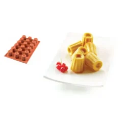 Cerf Dellier Moule silicone 18 mini cannelés bordelais Hot
