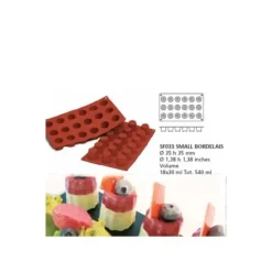 Cerf Dellier Moule silicone 18 mini cannelés bordelais Hot