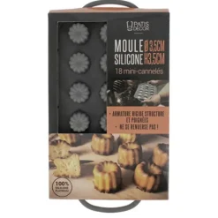 Cerf Dellier Moule Silicone 18 mini-cannelés 3,5 cm Discount