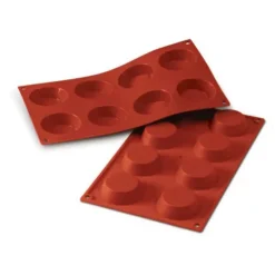 Cerf Dellier Moule silicone 8 tartelettes 6 cm