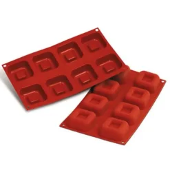 Cerf Dellier Moule silicone grands savarins carrés