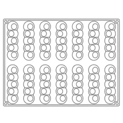 Cerf Dellier Moule silicone Pelota Pavoni